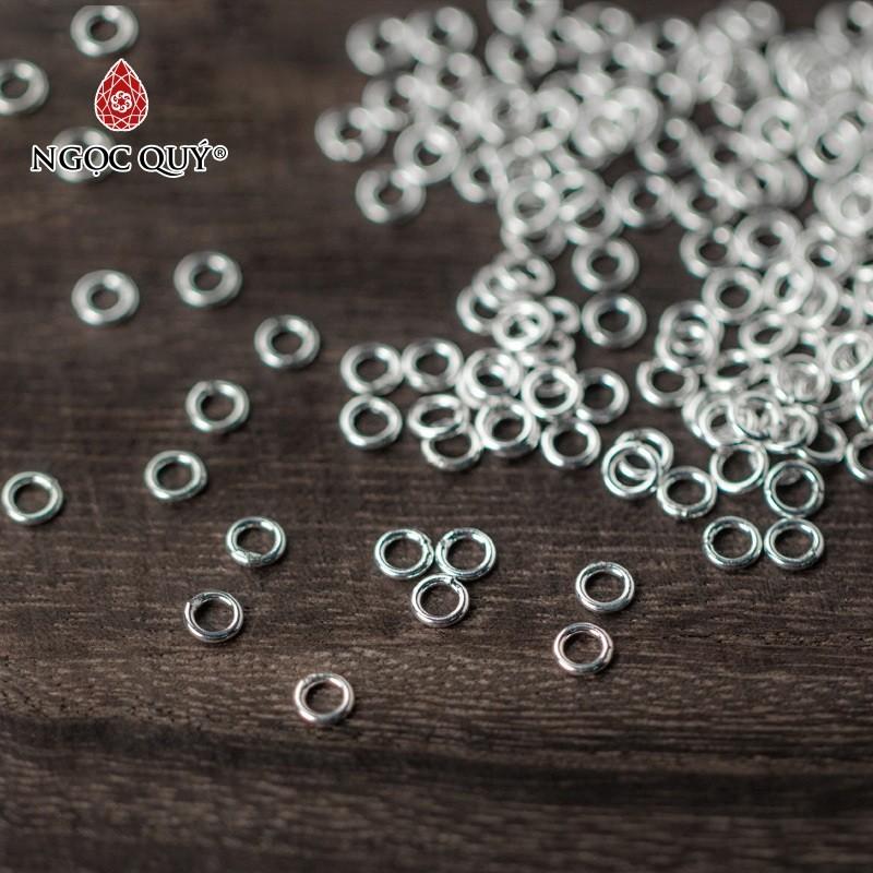 Combo 2 khoen tròn kín bạc - Ngọc Qúy Gemstones