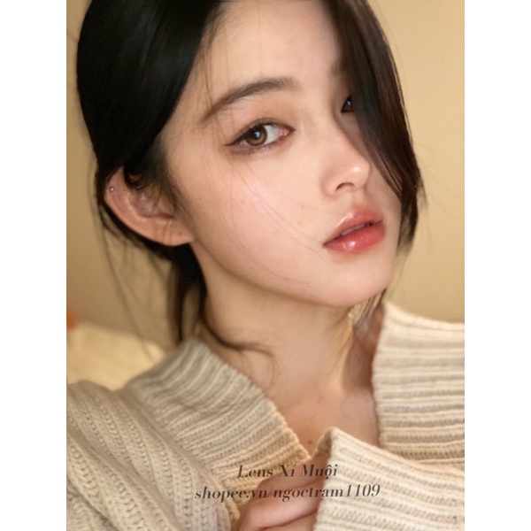 Lens mắt màu nâu ánh trăng có độ