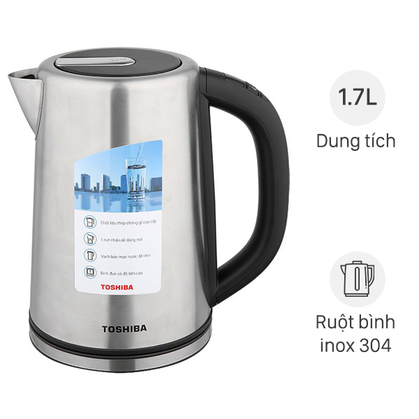Bình đun siêu tốc Toshiba PHK-17MFM(S)VN 1.7L