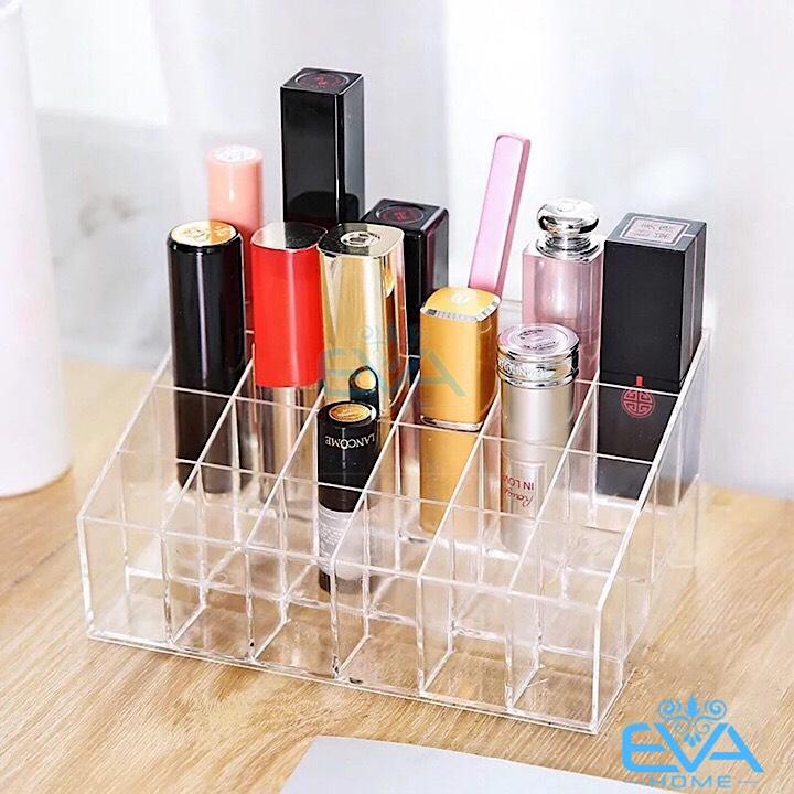 Khay đựng son mica 24 ô trong suốt