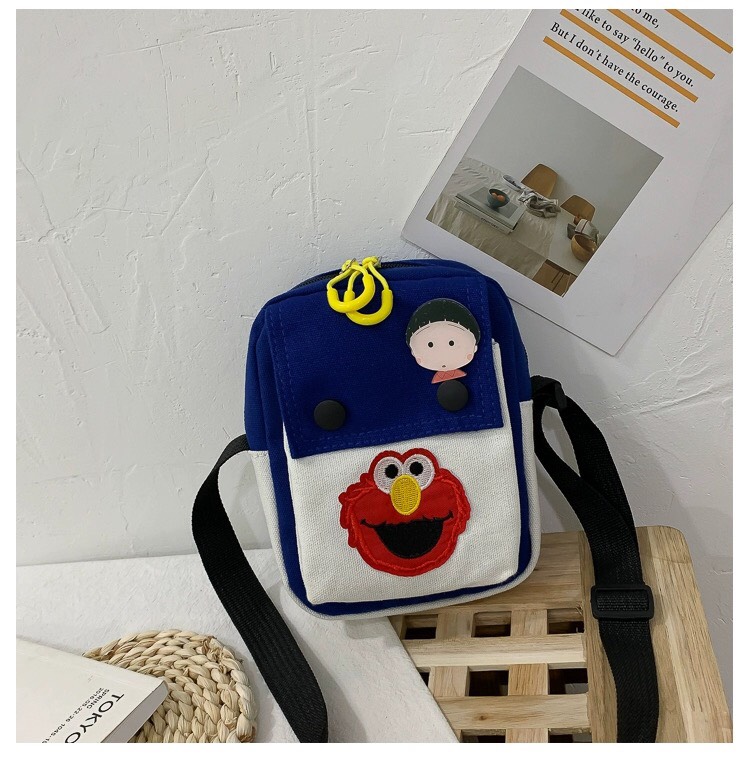 [HCM]Túi Đeo Chéo Hình Thú Angry Bird Form Đứng Hai Nút