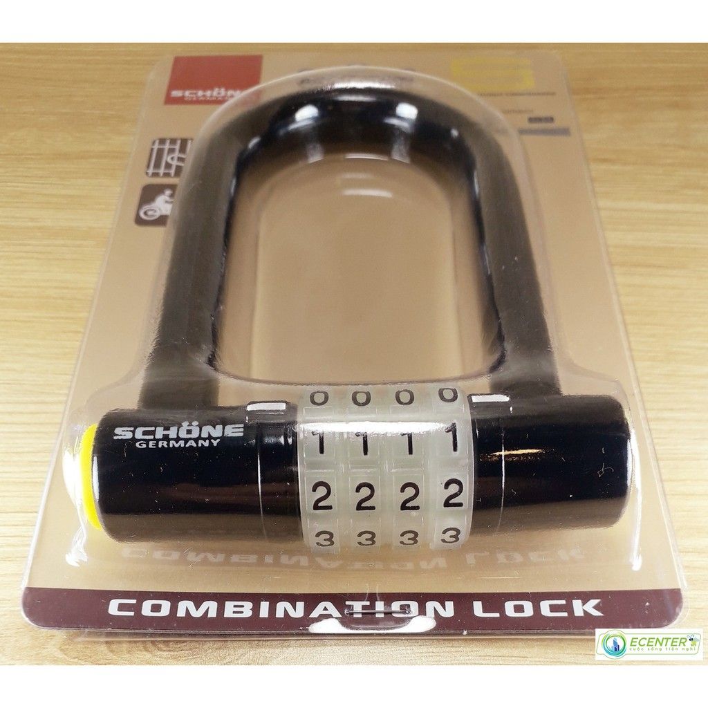 Ổ KHÓA SỐ DẠ QUANG CÀNG DÀI SCHONE SC-802 ( ĐEN