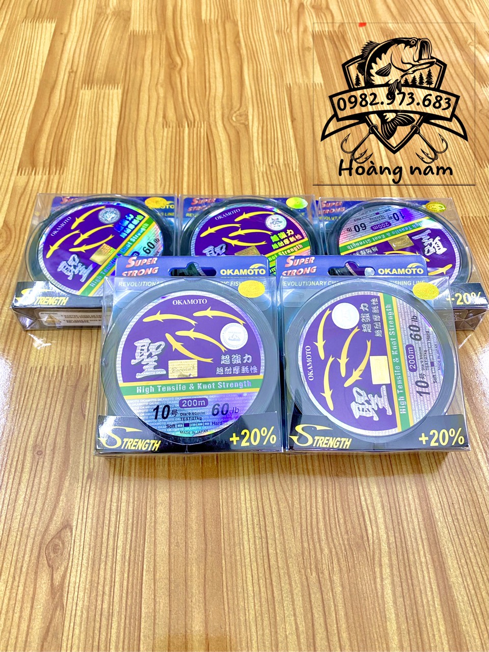 CƯỚC CÂU CÁ OKAMOTO 4 CON CÁ ( CƯỚC CÁ CƠM ) 250M ĐỦ SIZE -