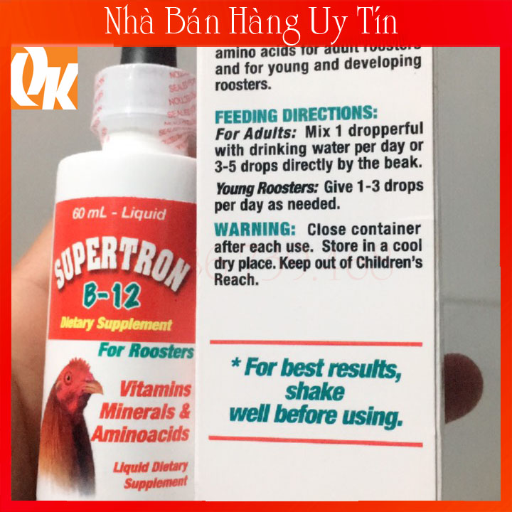 Super Tron B12 60ml-Nuôi Gà Chế Độ Đá
