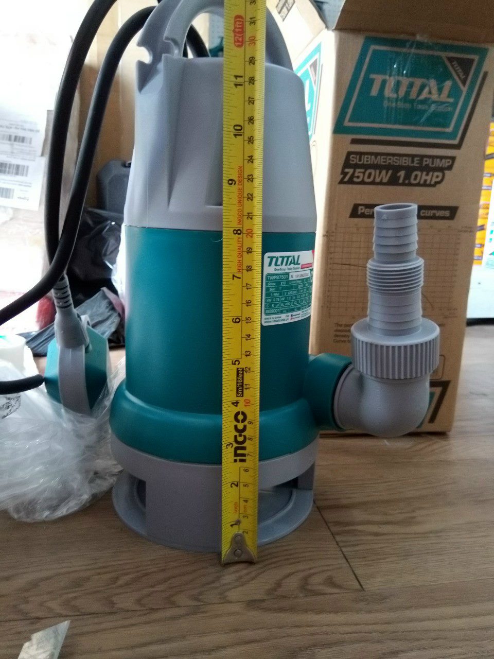750W (1HP) MÁY BƠM CHÌM NƯỚC THẢI TOTAL TWP87501