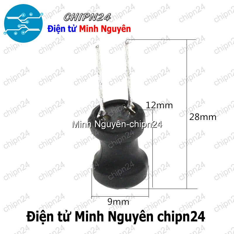 [3 cái] (K233) Cuộn cảm cắm 9x12mm DIP 0912 (1uH/1.5uH/2.2uH/3.3uH/4.7uH/10uH/15uH/22uH/33uH/47uH/68uH)-[Chọn Loại] - HHH.00053