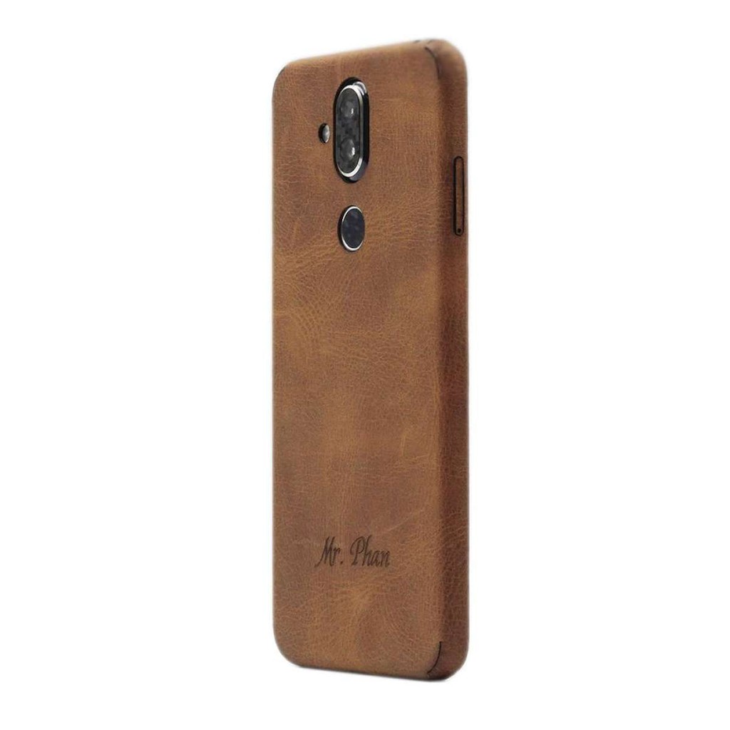 [HCM]Ốp da dán full viền cho Nokia 8.1/x7 làm từ da cao cấp