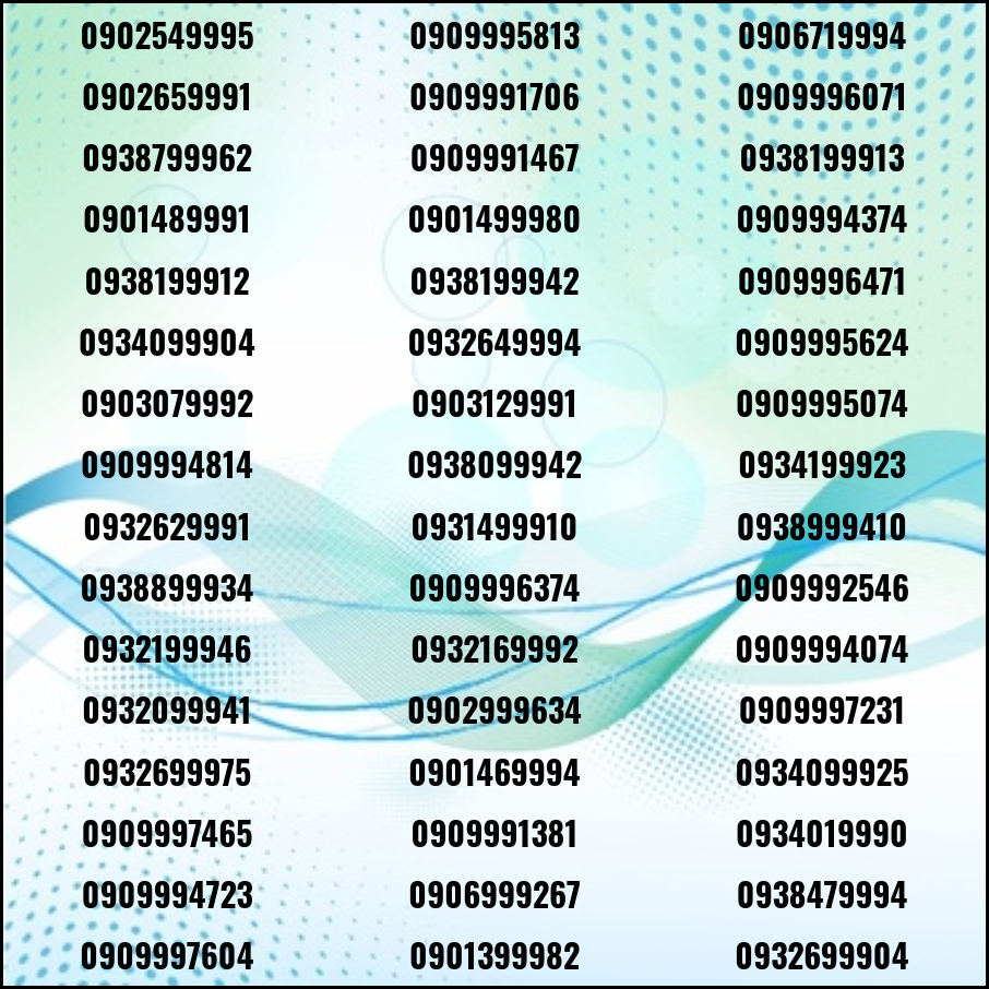 Sim Mobifone tam hoa đầu 09