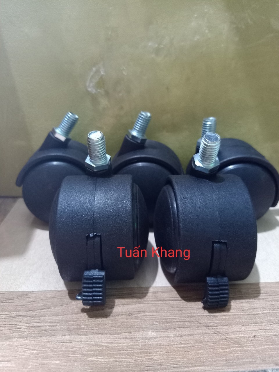 Bánh xe ghế xoay văn phòng răn 10ly