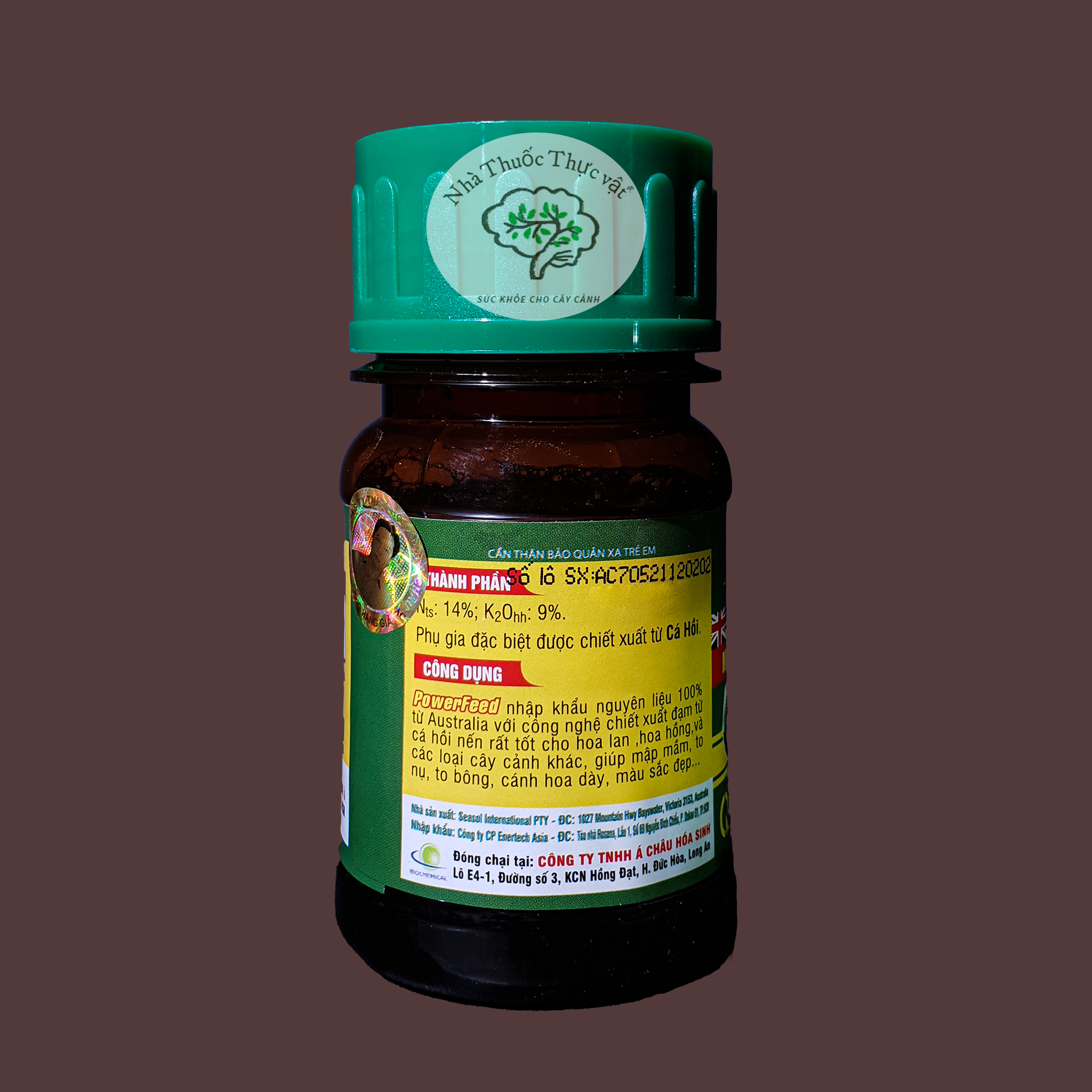 Phân Cá Power Feed NK ÚC Mập mầm-To hoa- Dày cánh 100ml