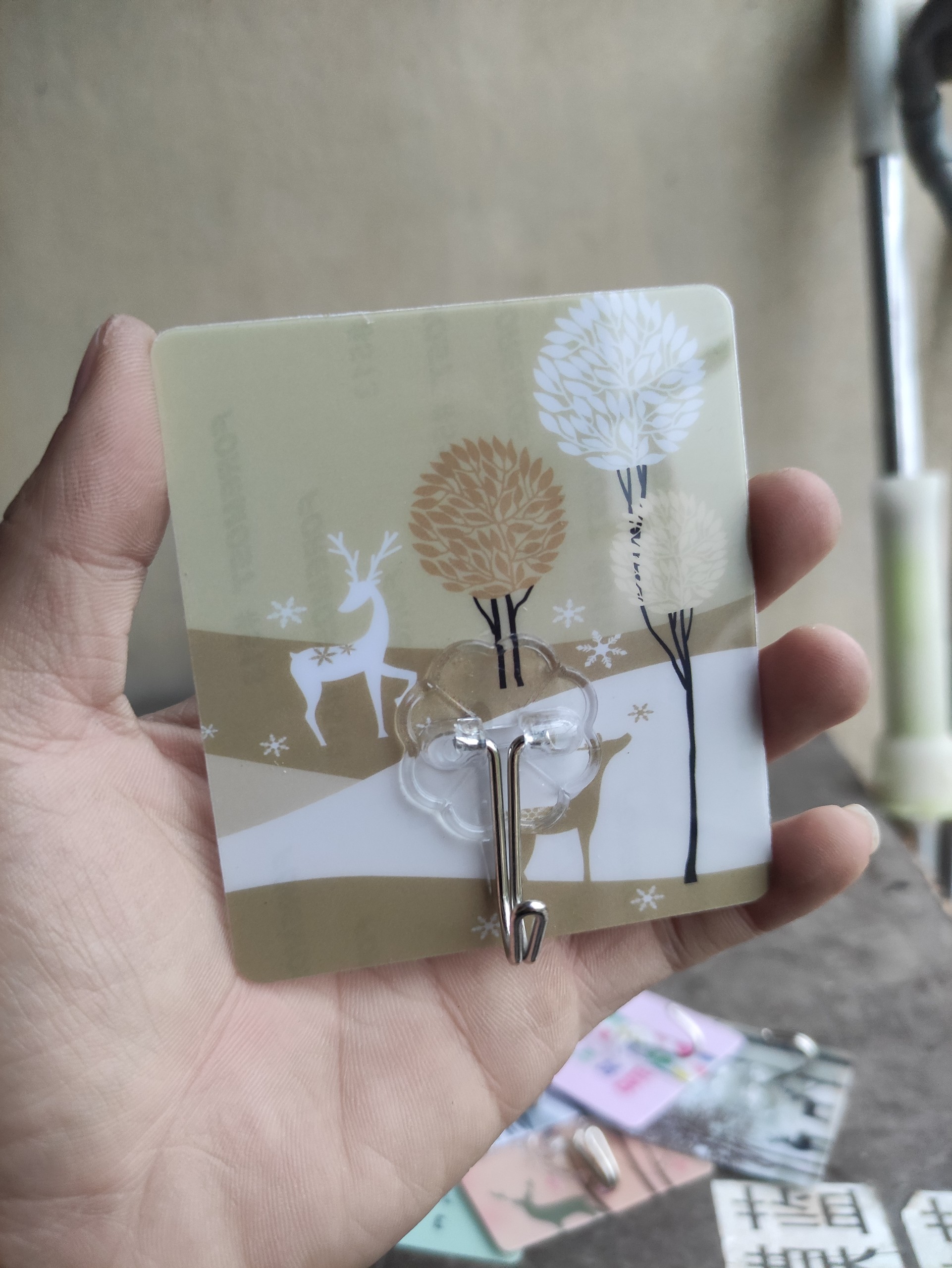 Combo 20 móc dán tường in hình 3D siêu bền chắc cute
