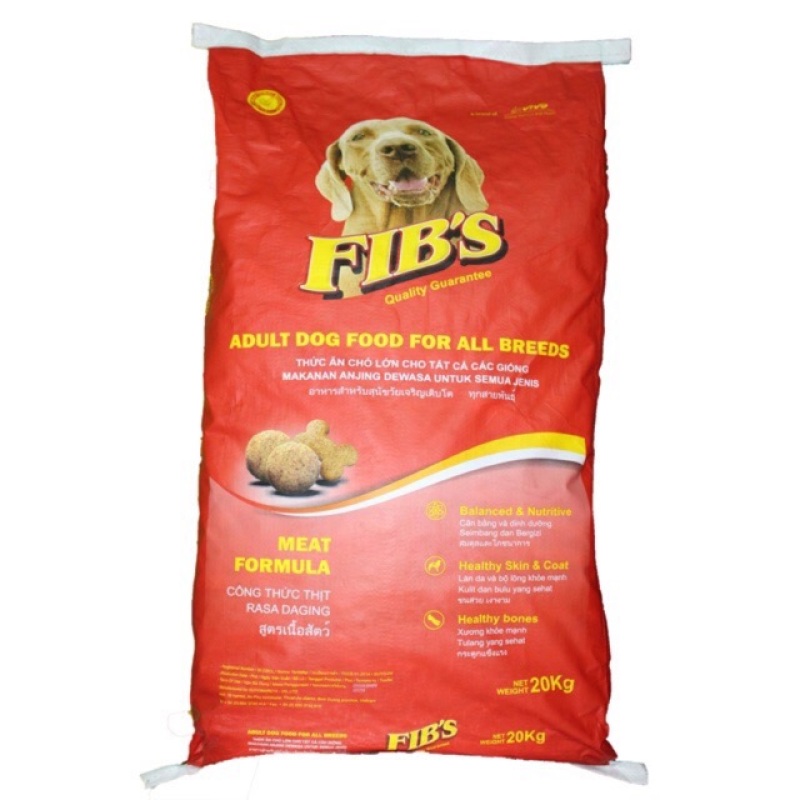 Fib’s - thức ăn khô dành cho chó lớn bao 20kg, đa dạng mẫu mã, chất lượng sản phẩm đảm bảo và cam kết hàng đúng như mô tả