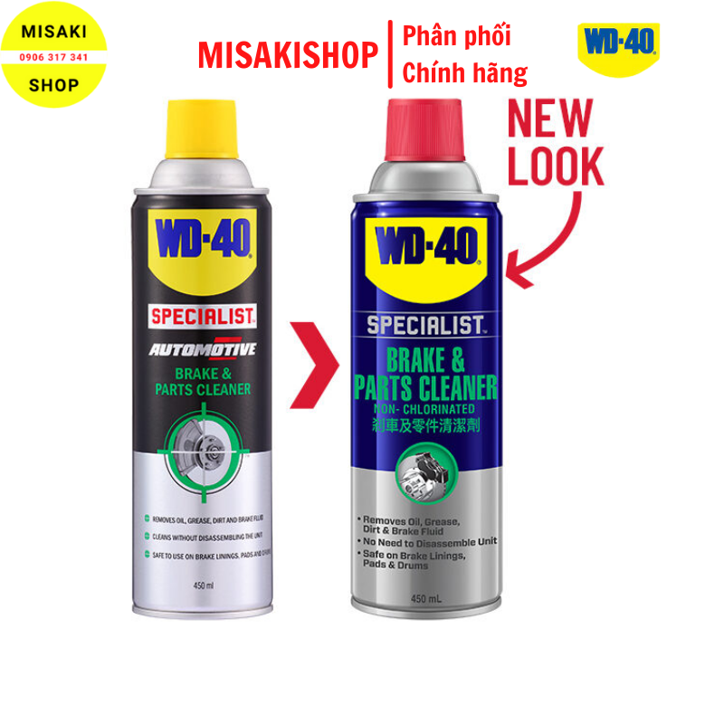Chất tẩy rửa cụm phanh WD-40 Specialist Brake & Parts Cleaner 450ml