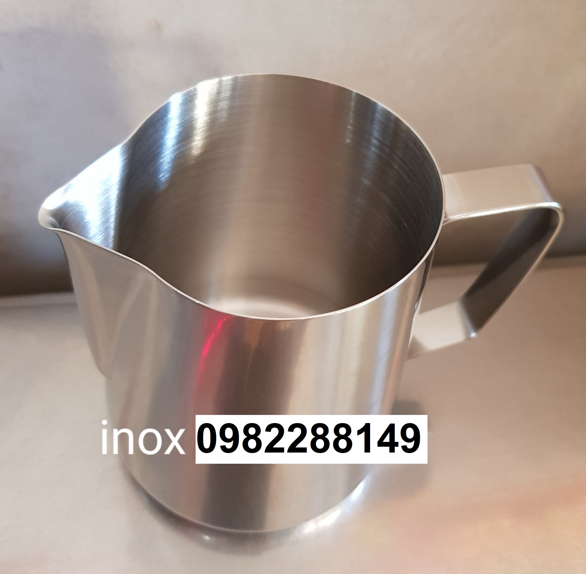 CA ĐÁNH SỮA INOX KHÔNG NẮP ĐỦ DUNG TÍCH