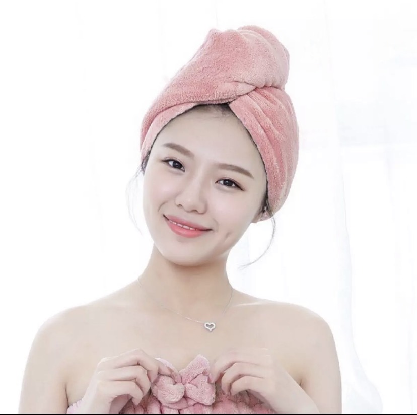 Khăn quấn đầu làm khô tóc