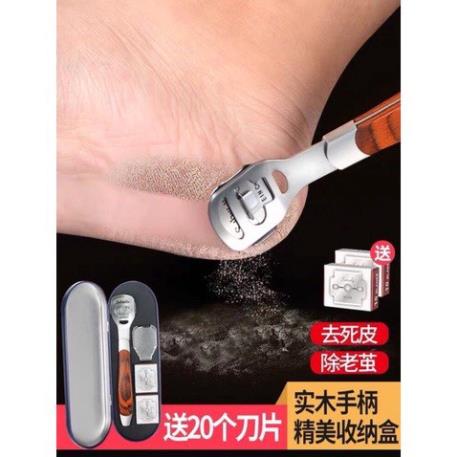 Foot Heel Scrub Exfoliator with 10 Razor Blades