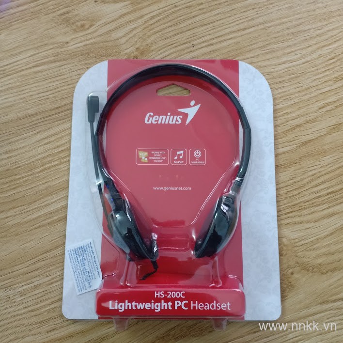 Tai nghe Genius HS-200C dòng tai nghe chụp tai có míc