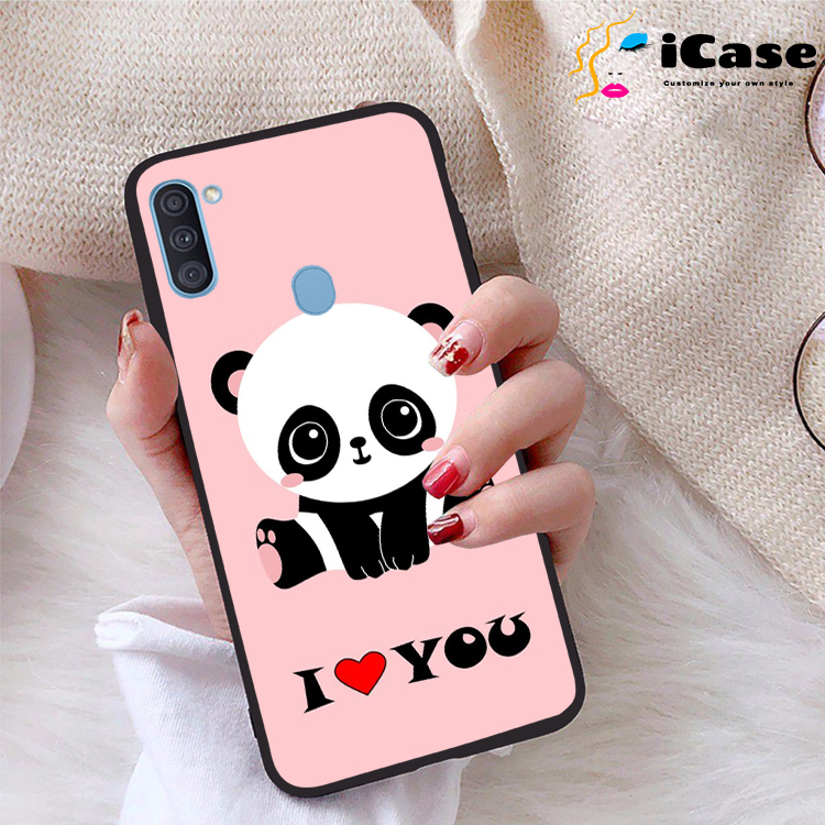 Ốp lưng Samsung Galaxy A11 viền dẻo TPU BST Panda