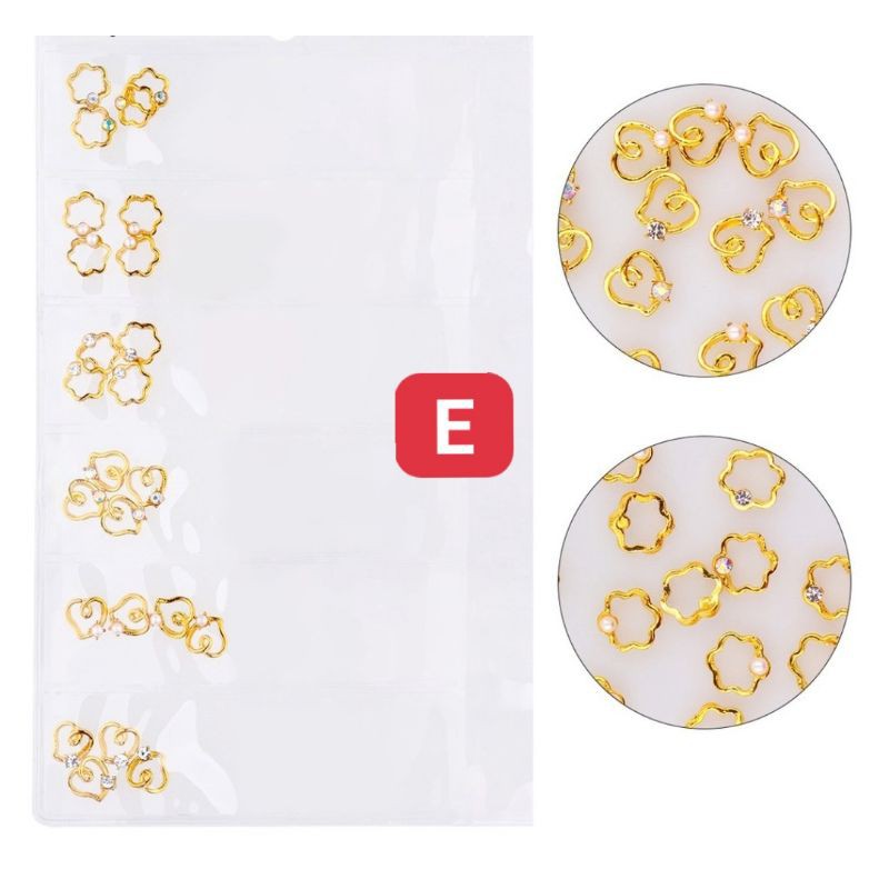charm kim loại  trang trí móng