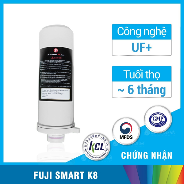 Lõi lọc máy lọc nước ion kiềm fuji smart k8 slim - hàng chính hãng