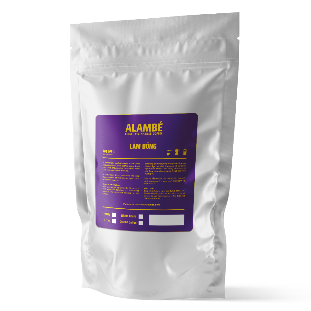 CÀ PHÊ RANG XAY ALAMBÉ - LÂM ĐỒNG 500g