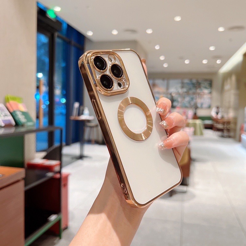 Ốp Lưng Iphone Hở Táo - Bảo Vệ Cam - Xi Viền Cực Đẹp