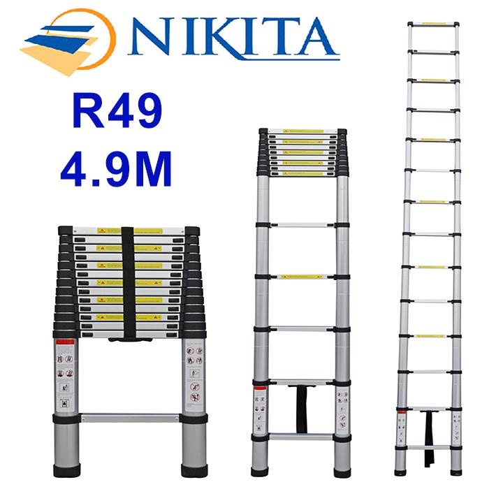 Thang nhôm rút đơn Nikita R49 - 4.9m