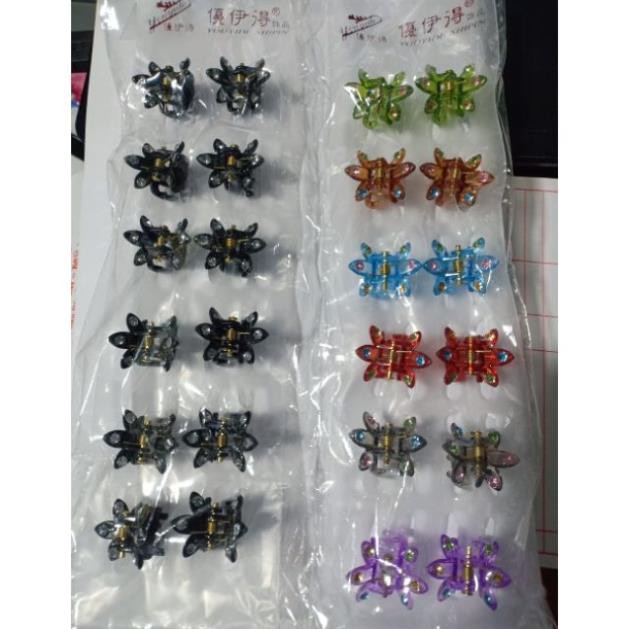 Bộ 12 Kẹp mái kẹp càng cua nhí Xinh Xắn Dễ Thương Phong Cách Hàn Quốc Cho Bé Yêu
