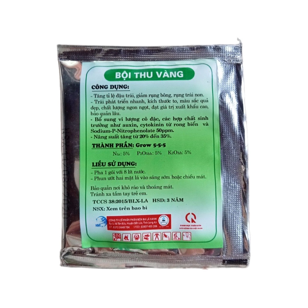 Phân bón lá Grow 5-5-5 Siêu Ra Bông Đậu Trái (10ml)