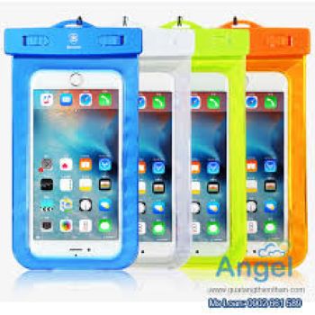 Túi đựng điện thoại trong suốt chống thấm nước tiện lợi cao cấp khi đi bơi đi mưam có dây kèm theo .