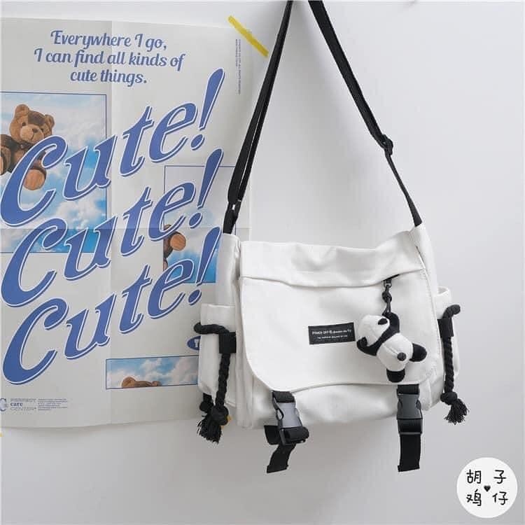 Túi Đeo Chéo Canvas Thời Trang Hàn Quốc