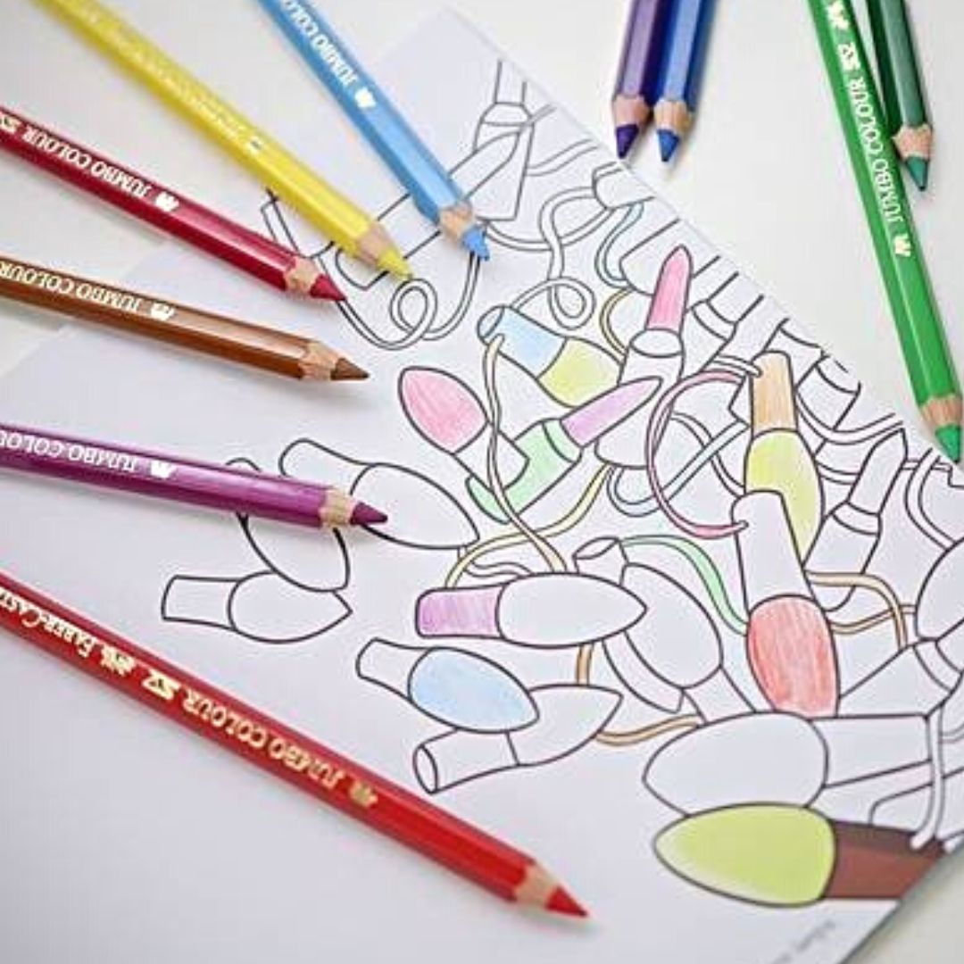 Bút chì màu Junior Triangular Faber-Castell tặng kèm đồ chuốt