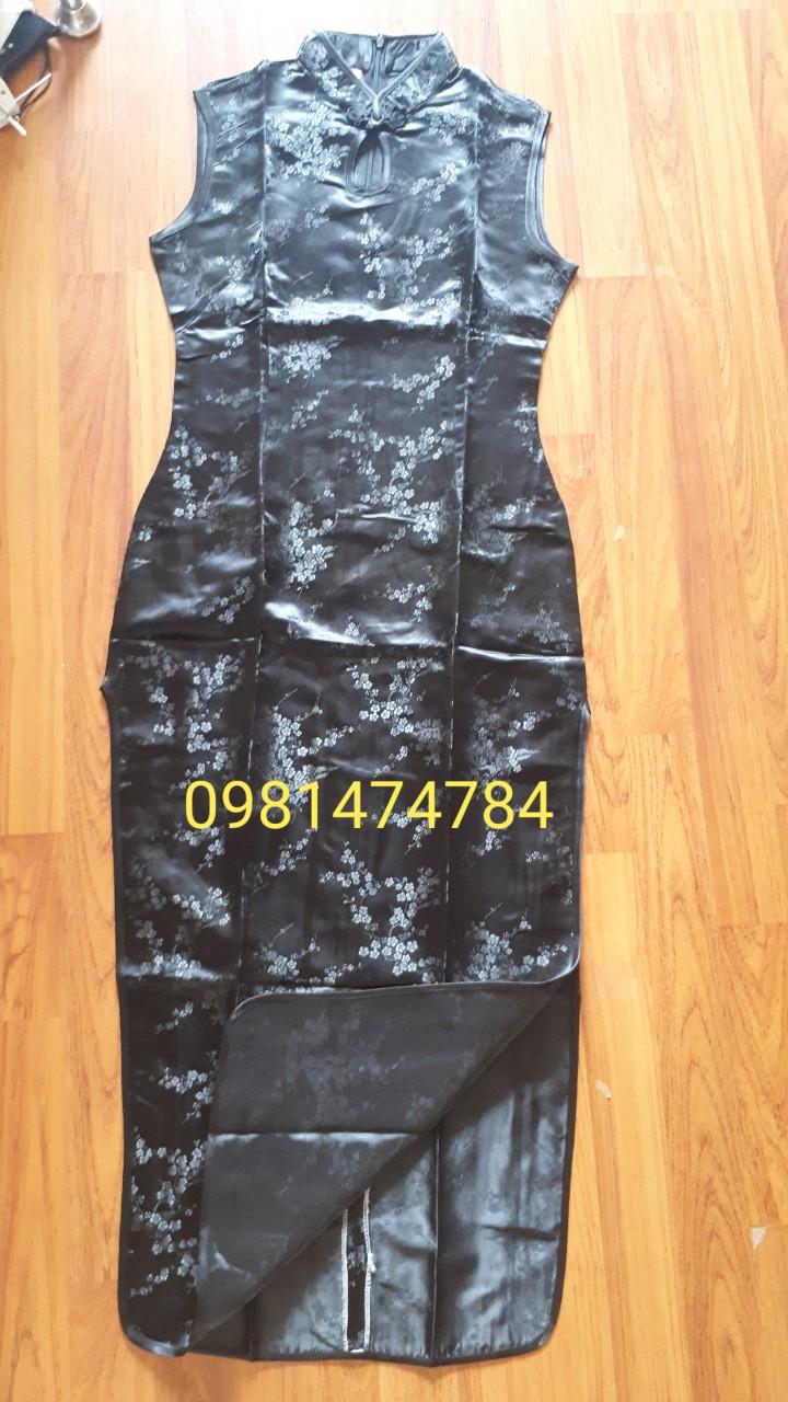 sườn xám Gấm dài kg tay