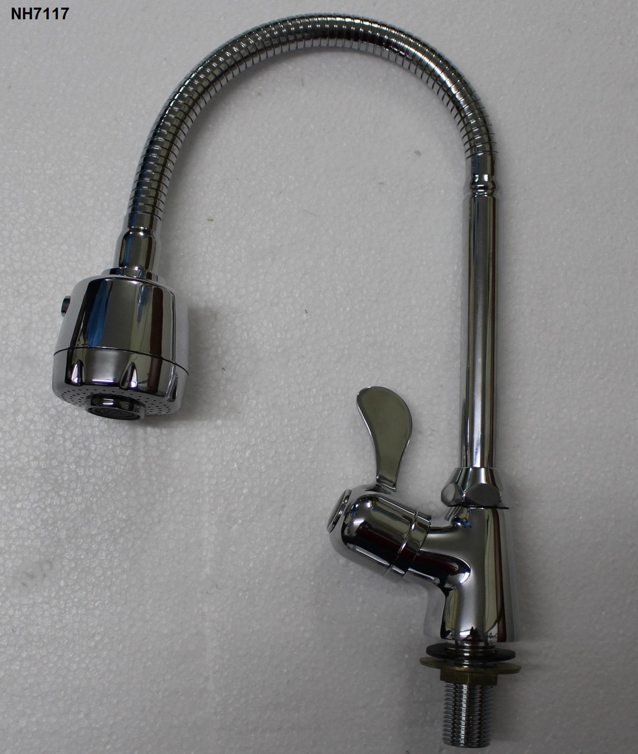[HCM]Vòi rửa chén lạnh cần lò xo NH7117