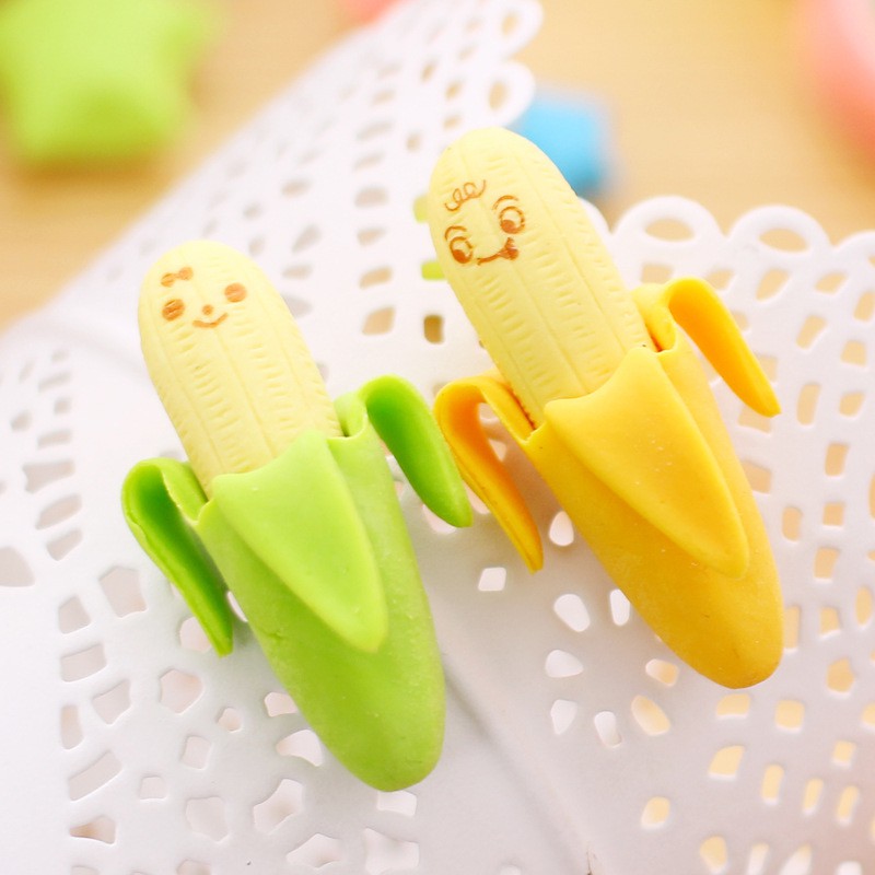 Tẩy gôm quả chuối dễ thương (giao ngẫu nhiên màu)