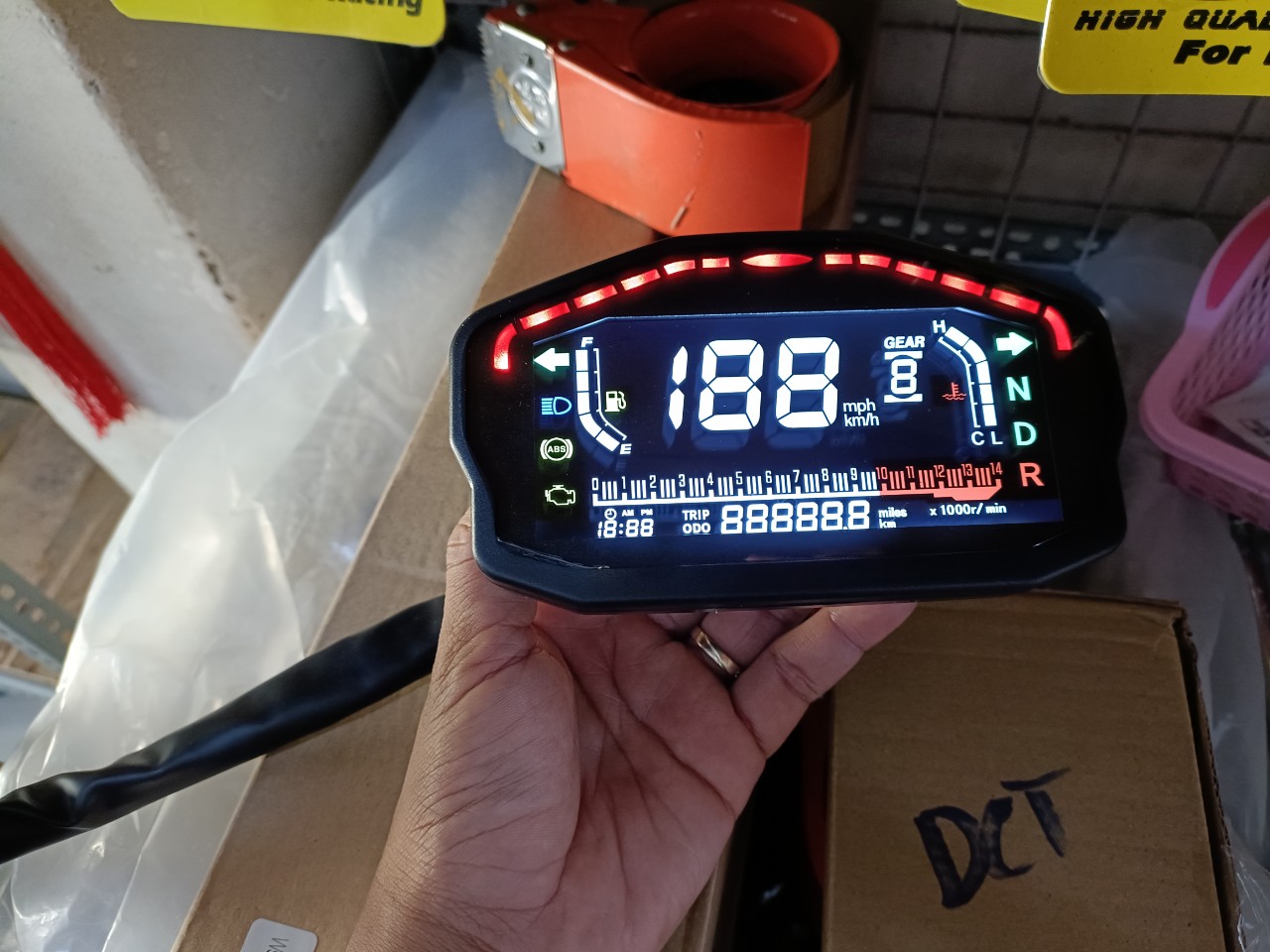 Đồng hồ điện tử DUCATI chế gắn xe máy