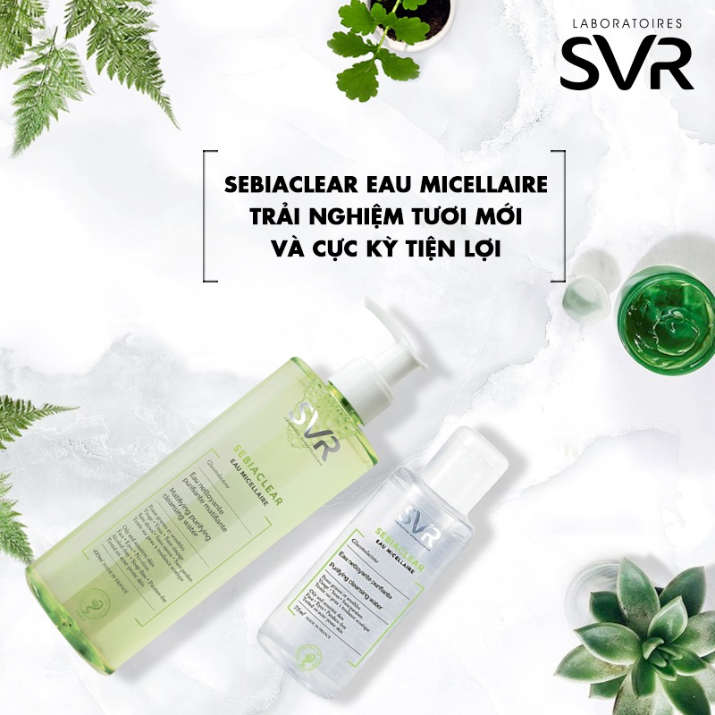 Nước Tẩy Trang SVR SEBIACLEAR Eau Micellaire 75ml - Dành Cho Da Dầu Mụn