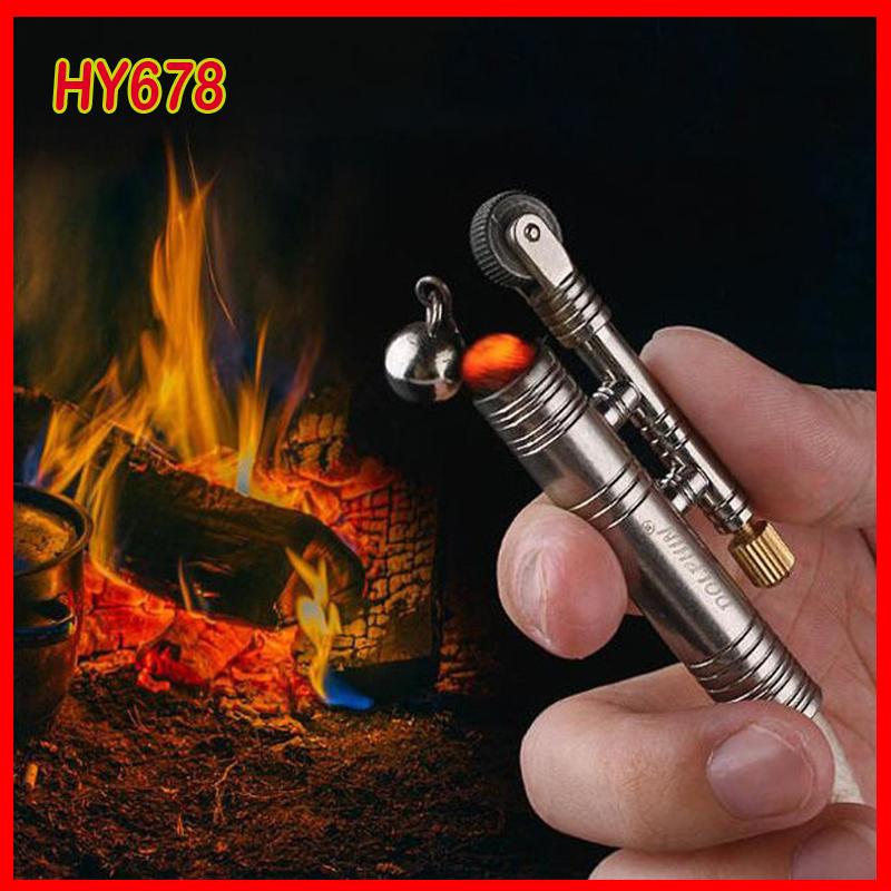 Bật Lửa Hột Quẹt Sinh Tồn Dolphin HY678 Nhỏ Nhất Thế Giới, Đánh Lửa Không Cần Dùng Xăng, Gas (màu ngẫu nhiên)