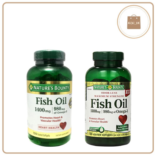 Viên uống bổ mắt fish oil 1400mg 130 viên của nature's bounty mỹ