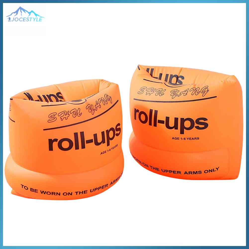 Portable Arm Rings Inflatable Pool Float Circle Sleeves Pool Buoys Armbands for Swim Trainers 2pcs