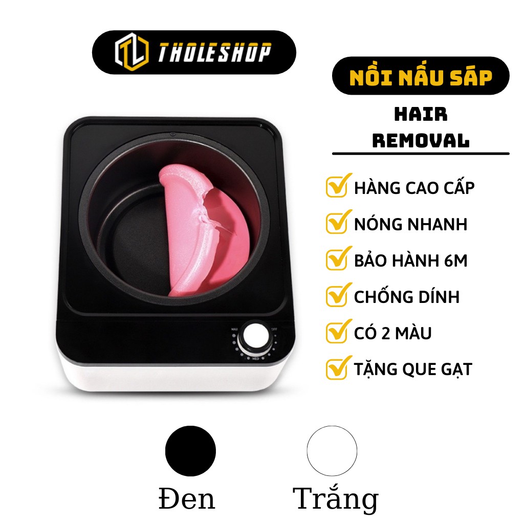 Nồi nấu sáp cao cấp wax hạt đậu chống dính - bộ nồi đun sáp nóng chảy wax lông hair removal