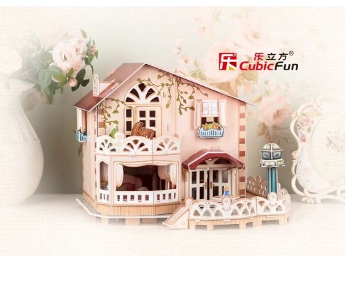 Mô hình giấy 3D CubicFun - Holiday Bungalow - P634h