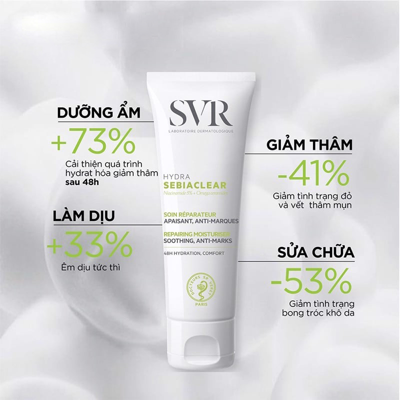 Kem Dưỡng Ẩm SVR Sebiaclear Hydra Cho Da Dầu 40ml