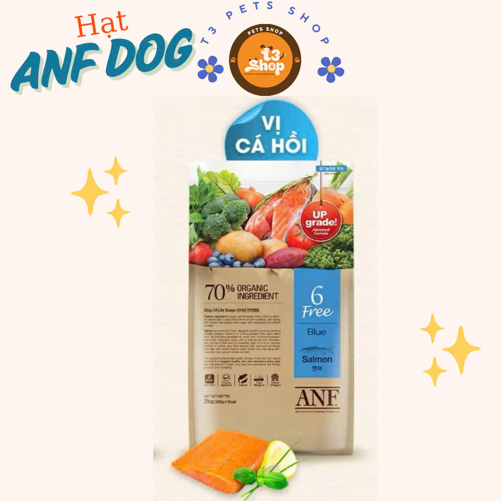 thức ăn ANF 6Free cho chó loại 2kg ( nguyên liệu hữu cơ )  - T3 PETS SHOP