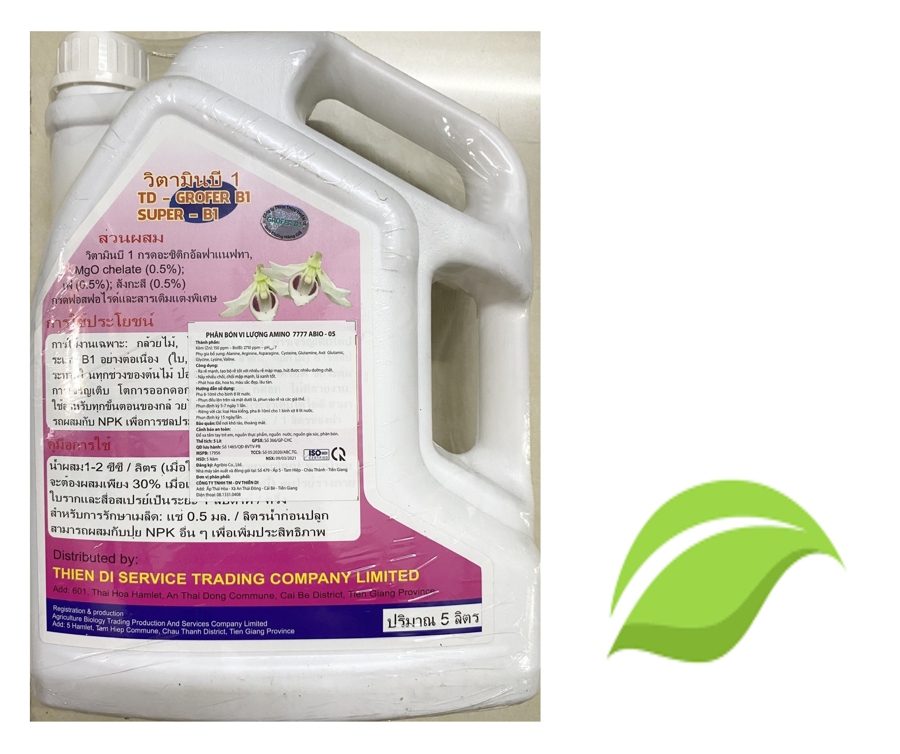 Phân Bón Lá Vitamin B1 Grofer Thái Lan - #096A# 5 lít