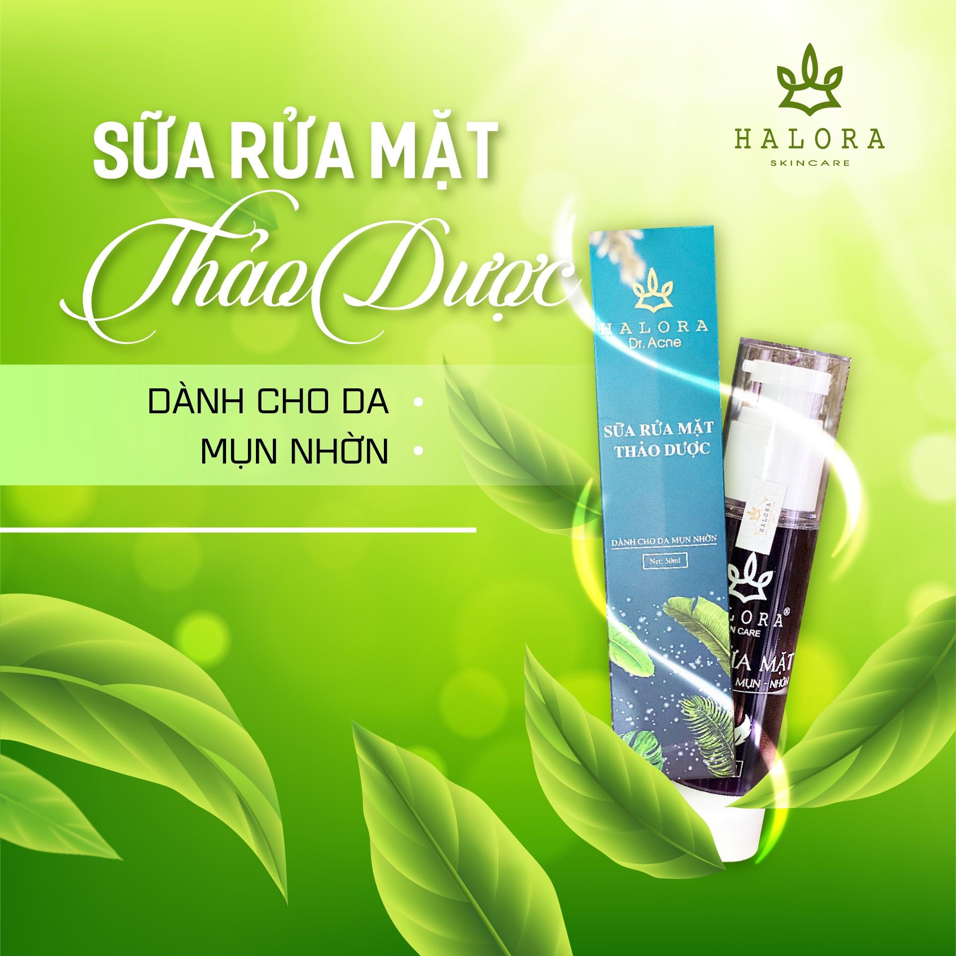 [HCM]SỮA RỬA MẶT KIỀM DẦU HALORA
