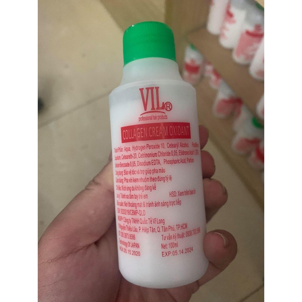 Oxy Dung Dịch Trợ Nhuộm VIL Chai Nhỏ 100ml