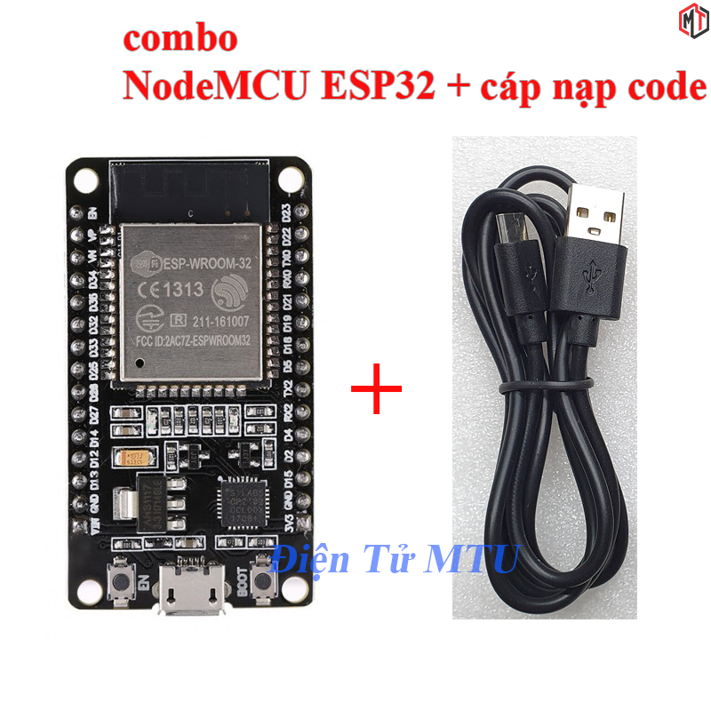 NodeMCU ESP32 Wifi BLE - CP2102 - WiFi 2.4GHz + Bluetooth BLE