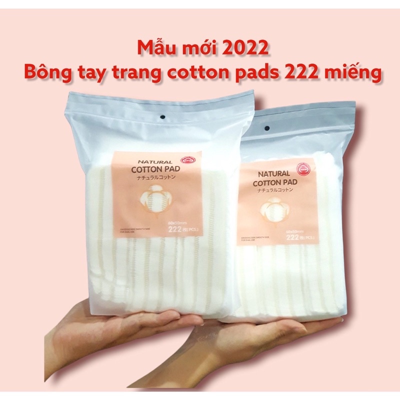 Bông Tẩy Trang 3 Lớp Cotton Pads 222 Miếng