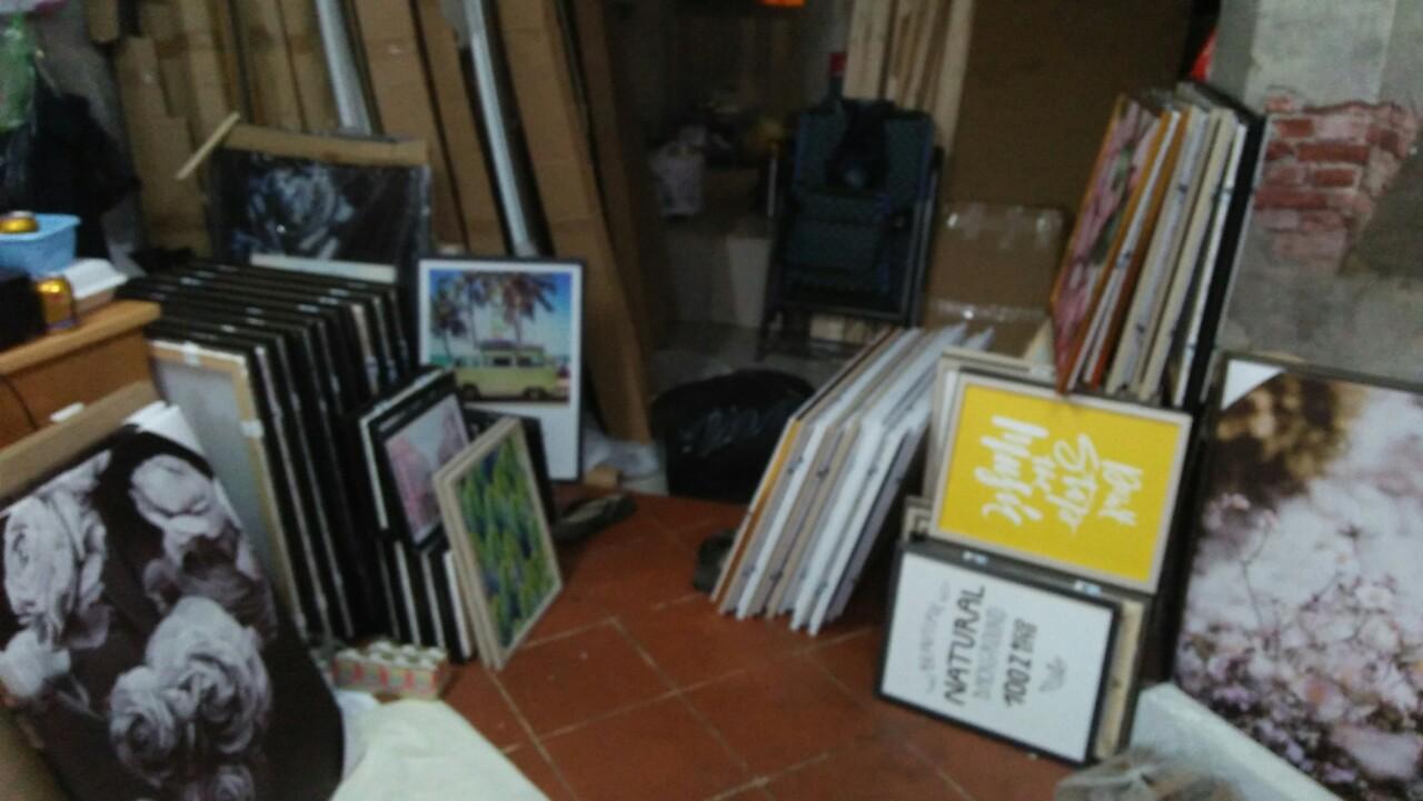 [HCM]Tranh canvas 30*40/3 tranh kèm khung